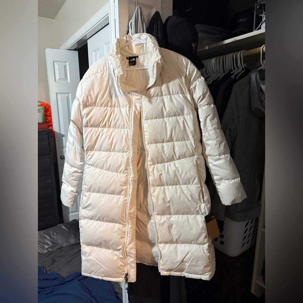 The North Face Women’s Metropolis Parka Jacket Puffer Down 600 Gardenia White 3x